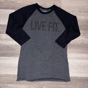 LIVE FIT Men’s Raglan Baseball Tee